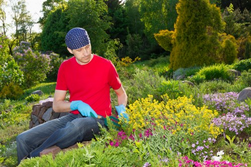 Seasonal lawn mowing in Brentcross for healthy green grass